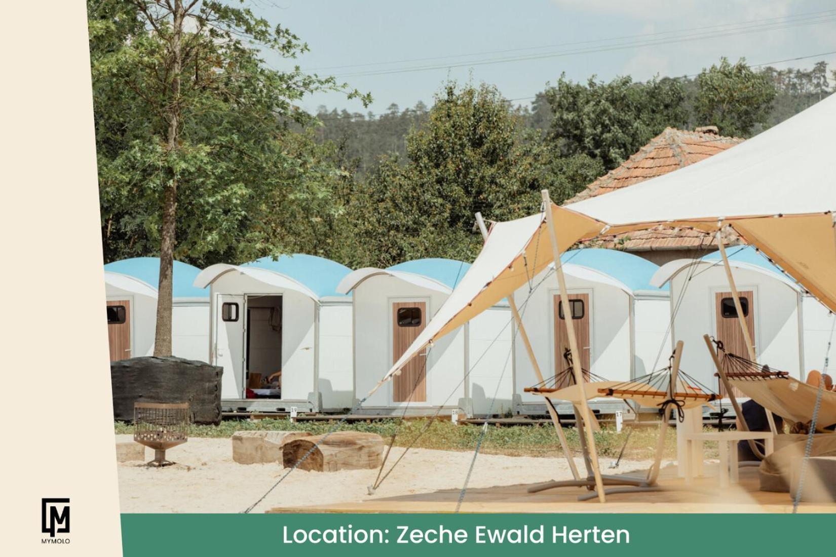 Glamping In Der Zeche Ewald Herten Herten  Dış mekan fotoğraf